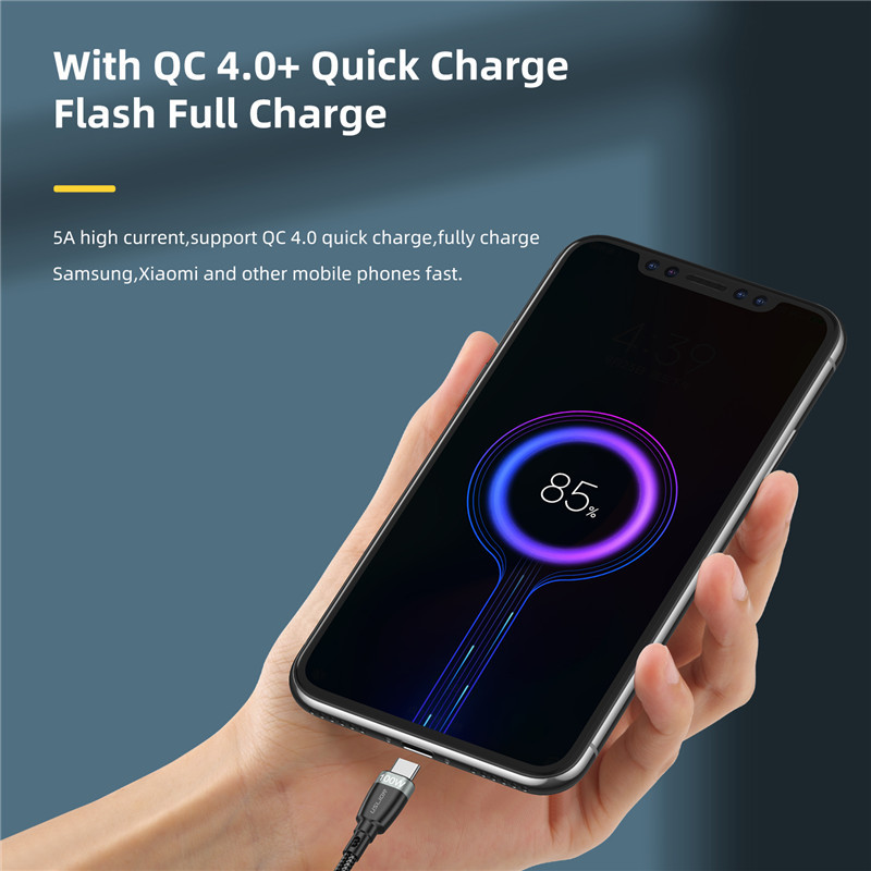 USLION 100 W USB C-C-tüüpi USB kaabel Xiaomi 12 Pro Samsung Huawei kiirlaadimise 4.0 PD kiirlaadimise jaoks MacBook Pro sülearvuti jaoks