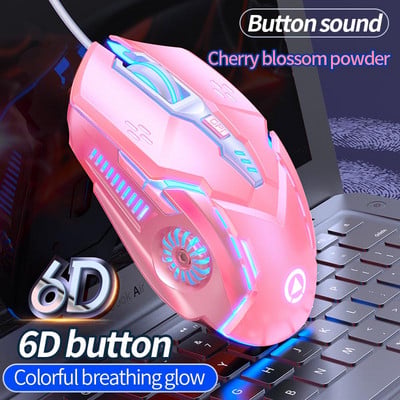 Profession vezetékes egér G5 6 gombos 3200 DPI kapcsoló LED optikai USB számítógépes egér Játékegér Csendes egér asztali laptophoz