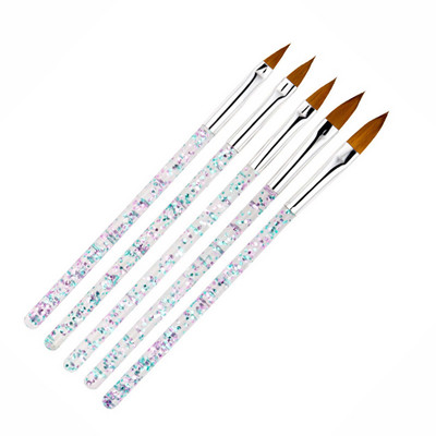 3/5/8 vnt. prancūziško juostelių dizaino nagų dailės įdėklų šepetėlis krištolinis akrilinis UV gelio šepetėlis 3D patarimai manikiūro linijos piešimo rašiklio dažymo įrankis