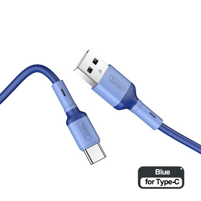 HOCO USB tipo C laidas 3A USB C laidas greito įkrovimo duomenų kabelis Micro USB įkroviklio laidas, skirtas Samsung Galaxy S20 S21 Plus Xiaomi 11