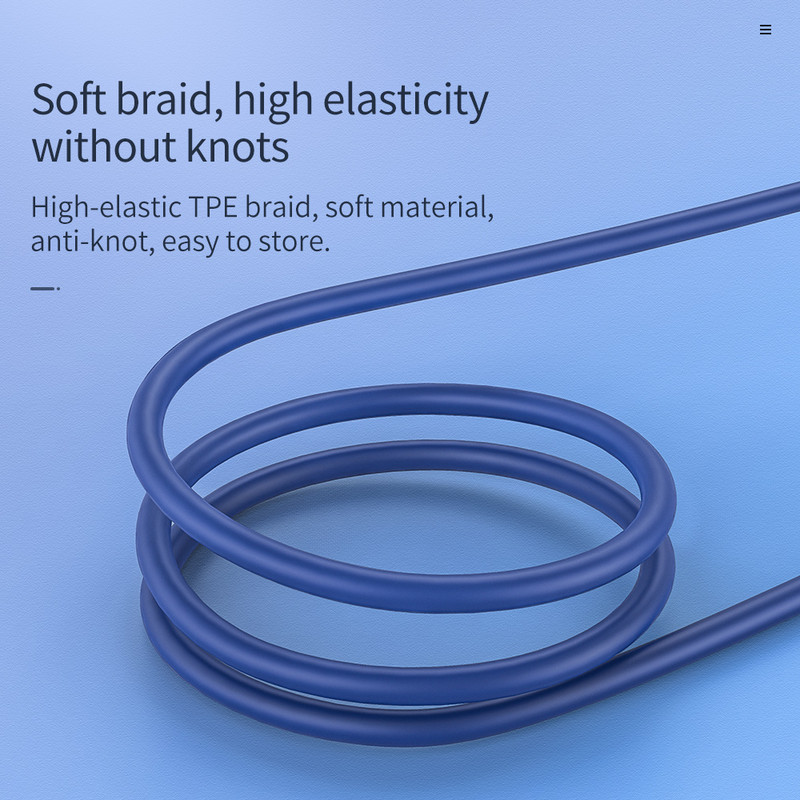 HOCO USB tipo C laidas 3A USB C laidas greito įkrovimo duomenų kabelis Micro USB įkroviklio laidas, skirtas Samsung Galaxy S20 S21 Plus Xiaomi 11