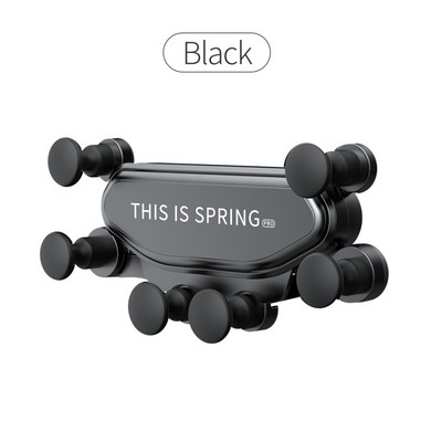 Univerzalni 6 točaka, čvrsti preklopni držač za telefon u automobilu Gravitacijski držač za automobil za telefon u automobilu, kopča za montažu na ventilacijski otvor, stalak za držač pametnog telefona