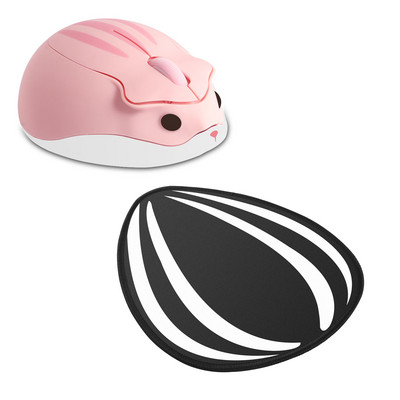 CHYI Ergonomski 2.4G bežični miš Slatki crtani hrčak miš USB optički 3D računalni miševi za PC Laptop Tablet Djevojka Poklon za djecu