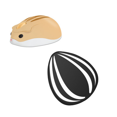 CHYI Ergonomski 2.4G bežični miš Slatki crtani hrčak miš USB optički 3D računalni miševi za PC Laptop Tablet Djevojka Poklon za djecu