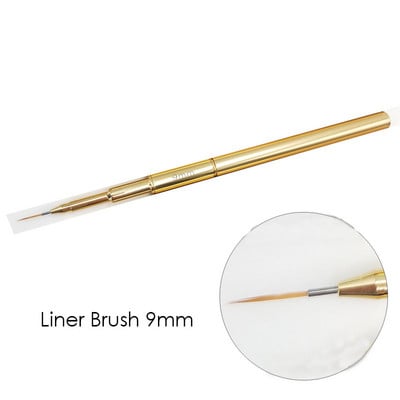 Επαγγελματικό ακρυλικό 3D σετ πινέλων Nail Art Liner Set Εργαλεία μανικιούρ Γραμμές ρίγες Detailer στυλό ζωγραφική Σχέδιο DIY πινέλα Χρυσό