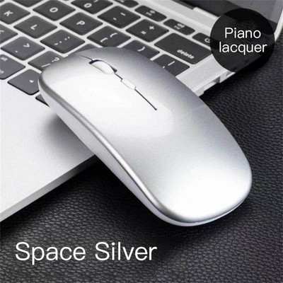 Mouse reîncărcabil fără fir 2.4G Mouse liniștit super subțire Mouse ergonomic pentru gaming Mouse portabil mobil din fibră Ptical Office pentru laptop PC