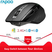 Originalni Rapoo punjivi bežični miš s više načina rada, jednostavno prebacivanje između 2.4G i Bluetooth-kompatibilnog za PC i Mac