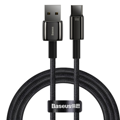 Baseus 6A USB Type C kábel Gyorstöltés Huawei Mate 40 P40 Samsung 66W 5A SCP FCP USB C gyorstöltő adatkábel Xiaomihoz