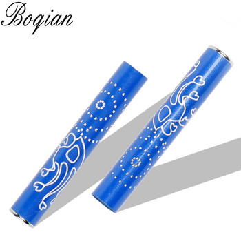 BQAN 7mm Επίπεδη #4 Διπλή βούρτσα νυχιών Πινέλο Gel Σκαλιστά Κρυστάλλινη εξαιρετικά λεπτή γραμμή σχεδίασης στυλό λουλούδι επίπεδη βούρτσα νυχιών Λευκό καπάκι