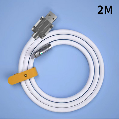 Καλώδιο Type-C 120W 6A Super Fast ChargeLiquid Silicone Quick Charge USB Cable for Xiaomi Huawei Samsung Pixel USB Bold Line