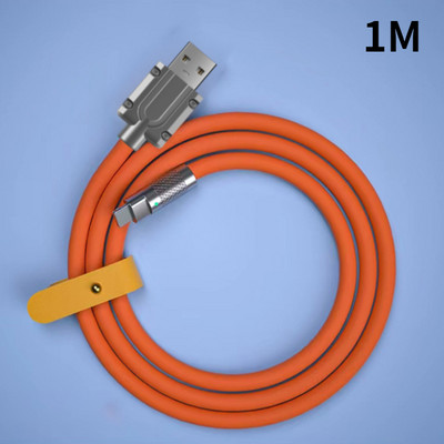 Καλώδιο Type-C 120W 6A Super Fast ChargeLiquid Silicone Quick Charge USB Cable for Xiaomi Huawei Samsung Pixel USB Bold Line