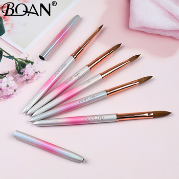 BQAN #2-#14 Gradient Kolinsky Acrylic Nail Brush Pure Nail Brushes for Acrylic Application Επαγγελματικό σετ πινέλων Nail Art