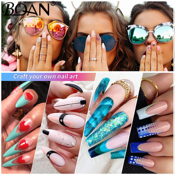 BQAN #2-#14 Gradient Kolinsky Acrylic Nail Brush Pure Nail Brushes For Acrylic Application Професионален комплект четки за нокти