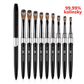 1vnt nagų akrilo šepetėlis Kolinsky Sable akrilinis šepetėlis UV gelis drožybos rašiklio šepetėlis skysta pudra "pasidaryk pats" nagų piešimas