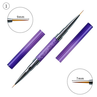 4 stiluri dublă parte perie pentru arta unghiilor spatulă poli gel pentru unghii stilou manichiură vârf extensie acrilic constructor accesoriu tijă instrument