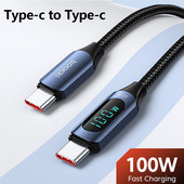 100W kabel tipa C u tip C PD punjač za brzo punjenje USB C u USB C kabel za digitalni zaslon za Macbook Xiaomi Samsung kabel tipa C