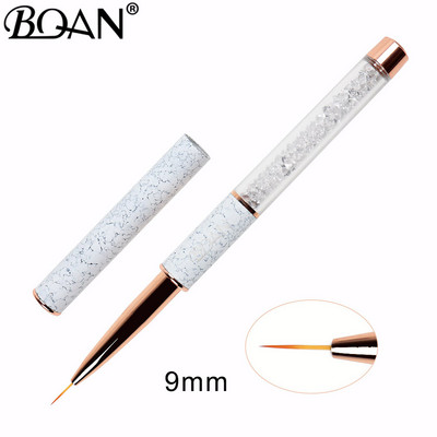 BQAN NAUJAS Rose Gold Nail Art Brush Deimantinis gradientas Nagų šepetėlis Linija Tapybos Teptukai Nagai Krištolo Akrilo Pamušalo piešimo rašiklis
