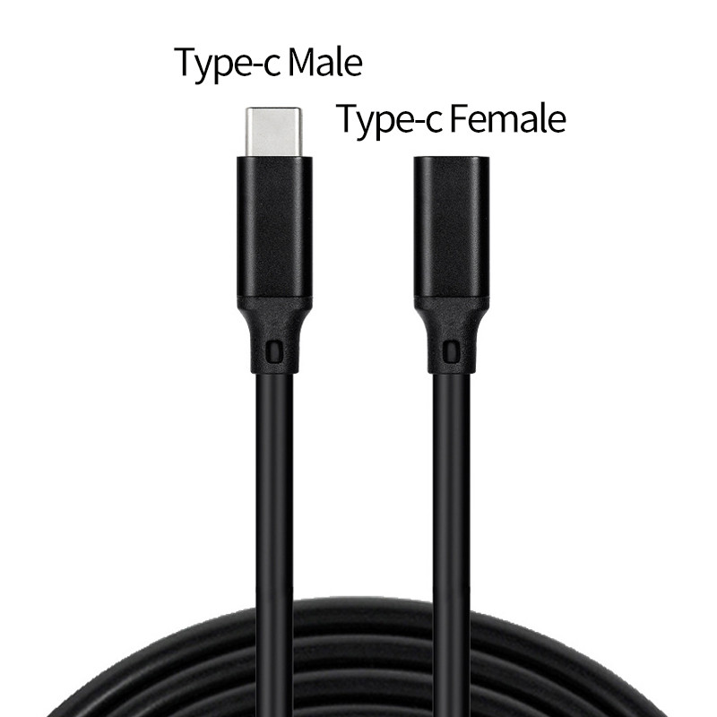C-tüüpi pikenduskaabel USB C pikendusjuhe PD100W 5A 10Gbps isasest emasele USB 3.1 USB-C-tüüpi USB 5A laadimisandmejuhtmed