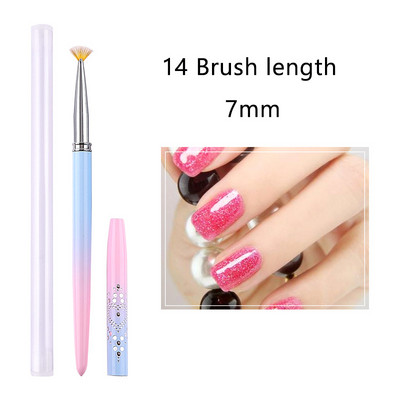 1 vnt Nails Art Stripe Liner Brush 3D Tips Manikiūro aksesuarai Pull Line Smudge Fototerapijos piešimo rašiklis UV gelio rašiklio dažymo įrankis