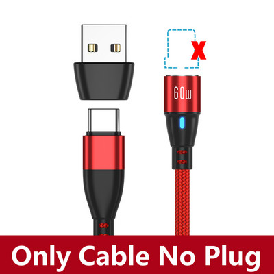 AUFU 60W magnetsko punjenje USB tip C kabel Super brzi kabel za punjenje za Huawei Micro Data Transfer PD 20W za iPhone 13 12