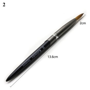 1 τεμ Pure Kolinsky Handle Acrylic Nail Brush For Nail Art Brush Drawing Gel Extension Brushes Nails Pen Manicure Nail Art Tools