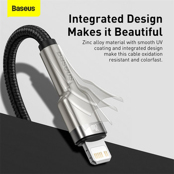 Baseus PD 20W USB C кабел за iPhone 13 12 11 Pro Max Xr Xs Кабел за бързо зареждане на зарядно за Macbook iPad Type-C Кабел за кабел за данни