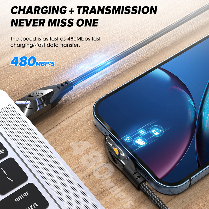 Elough USB Type C kábel 90 fokos 66W 6A gyorstöltő töltő Type C kábel Xiaomi Mi 10 Huawei P40 Mate 40 dátumú kábel vezetékhez