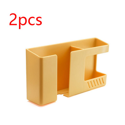 Πολυλειτουργικό επιτοίχιο κουτί αποθήκευσης χωρίς διάτρηση Ράφι αποθήκευσης τηλεχειριστηρίου κινητών τηλεφώνων Ράφι αποθήκευσης υπολειμμάτων τοίχου μπάνιου