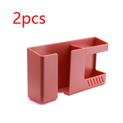 Πολυλειτουργικό επιτοίχιο κουτί αποθήκευσης χωρίς διάτρηση Ράφι αποθήκευσης τηλεχειριστηρίου κινητών τηλεφώνων Ράφι αποθήκευσης υπολειμμάτων τοίχου μπάνιου