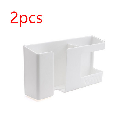 Πολυλειτουργικό επιτοίχιο κουτί αποθήκευσης χωρίς διάτρηση Ράφι αποθήκευσης τηλεχειριστηρίου κινητών τηλεφώνων Ράφι αποθήκευσης υπολειμμάτων τοίχου μπάνιου