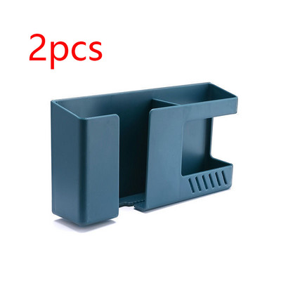 Πολυλειτουργικό επιτοίχιο κουτί αποθήκευσης χωρίς διάτρηση Ράφι αποθήκευσης τηλεχειριστηρίου κινητών τηλεφώνων Ράφι αποθήκευσης υπολειμμάτων τοίχου μπάνιου