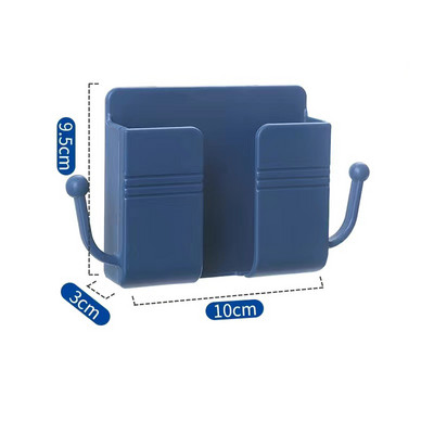 Πολυλειτουργικό επιτοίχιο κουτί αποθήκευσης χωρίς διάτρηση Ράφι αποθήκευσης τηλεχειριστηρίου κινητών τηλεφώνων Ράφι αποθήκευσης υπολειμμάτων τοίχου μπάνιου