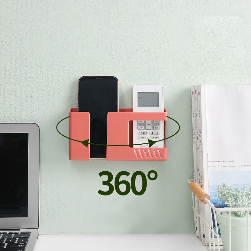 Πολυλειτουργικό επιτοίχιο κουτί αποθήκευσης χωρίς διάτρηση Ράφι αποθήκευσης τηλεχειριστηρίου κινητών τηλεφώνων Ράφι αποθήκευσης υπολειμμάτων τοίχου μπάνιου