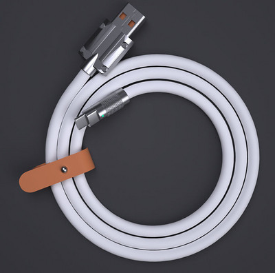 NOHON 120W 6A gyorstöltő C típusú kábel USB töltőkábel Xiaomi Poco Samsung Bold folyékony szilikon USB C kábelhez