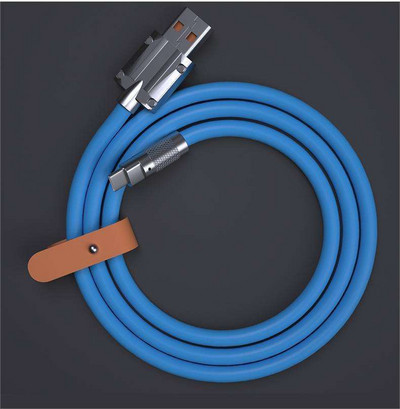 NOHON 120W 6A gyorstöltő C típusú kábel USB töltőkábel Xiaomi Poco Samsung Bold folyékony szilikon USB C kábelhez