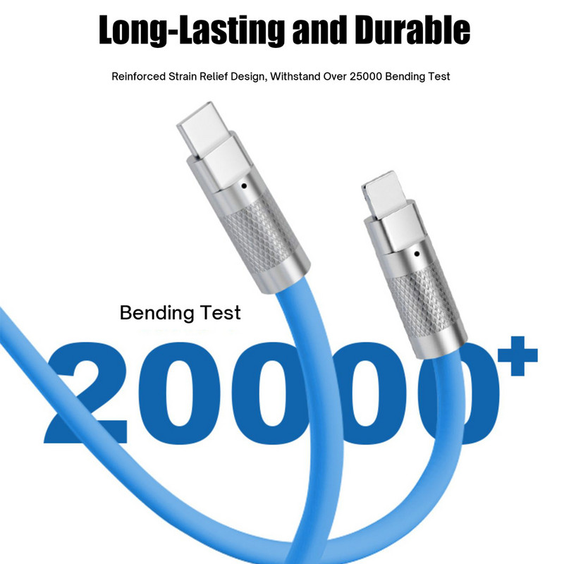 NOHON 120W 6A gyorstöltő C típusú kábel USB töltőkábel Xiaomi Poco Samsung Bold folyékony szilikon USB C kábelhez