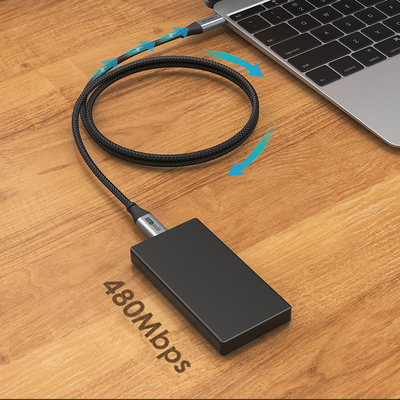 Καλώδιο CABLETIME PD 60W USB C σε USB Type-C QC 4.0 Καλώδιο δεδομένων γρήγορης φόρτισης για Xiaomi Redmi Macbook Air Samsung S10 C255