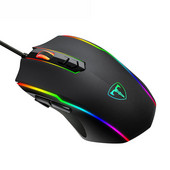 RGB pozadinsko osvjetljenje bez zvuka Gaming miš 1600 DPI optički USB miš sa 6 tipki s mute žičanim miševima za stolno prijenosno računalo Gamer miš