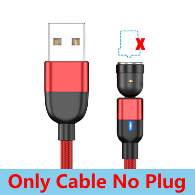 Forgó mágneses kábel 3 m hosszú Micro USB C típusú telefonkábel Huawei töltőkábelhez vezeték Samsung mágneses töltőhöz 1 m 2 m