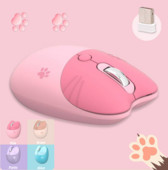 Ергономична безжична мишка Pink Mini USB Optical Kawaii Cute Gaming Mice Silent Computer Gamer Mause Girl For Laptop PC Computer