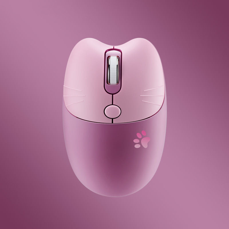 Ергономична безжична мишка Pink Mini USB Optical Kawaii Cute Gaming Mice Silent Computer Gamer Mause Girl For Laptop PC Computer