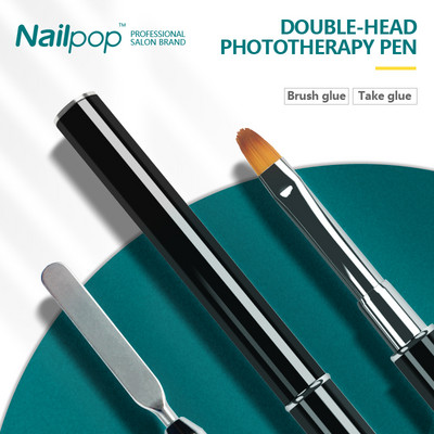 Nailpop körömragasztó fototerápiás toll UV gél ecset toll akril köröm festés rajz ecset manikűr Professionnel eszköz
