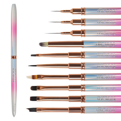 BQAN Pearlescent Nail Art Kist Gel Kist Za manikuru Akril UV Gel Extension Pen Nail Polish Painting Kist Liner Liner