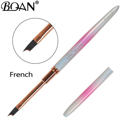 BQAN Pearlescent Nail Art Brush Gelinis šepetys manikiūrui Akrilo UV gelio priauginimo rašiklis nagų lako dažymo piešimo teptuko įdėklas