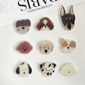 Πολυτελής γυαλιστερή επεκτάσιμη βάση τηλεφώνου Cartoon Animal Puppy Πτυσσόμενη ελαστική λαβή Tok Αξεσουάρ βραχίονα δακτυλίου δακτυλίου