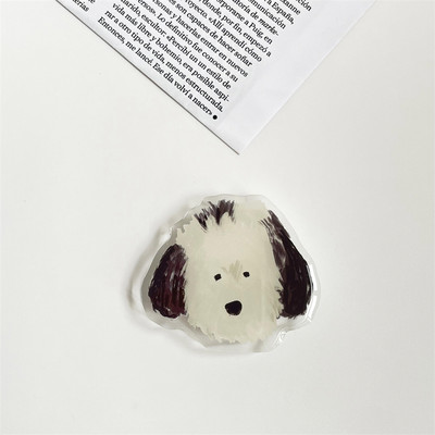 Πολυτελής γυαλιστερή επεκτάσιμη βάση τηλεφώνου Cartoon Animal Puppy Πτυσσόμενη ελαστική λαβή Tok Αξεσουάρ βραχίονα δακτυλίου δακτυλίου