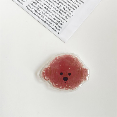 Πολυτελής γυαλιστερή επεκτάσιμη βάση τηλεφώνου Cartoon Animal Puppy Πτυσσόμενη ελαστική λαβή Tok Αξεσουάρ βραχίονα δακτυλίου δακτυλίου