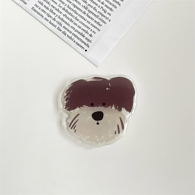 Πολυτελής γυαλιστερή επεκτάσιμη βάση τηλεφώνου Cartoon Animal Puppy Πτυσσόμενη ελαστική λαβή Tok Αξεσουάρ βραχίονα δακτυλίου δακτυλίου