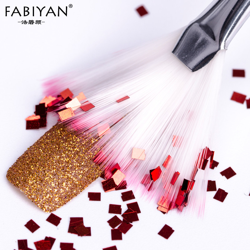 5 buc perie pentru pictura pentru unghii, stilou, formă de evantai, acrilic, gel UV, lac, design, design gradient, instrument de curățare pentru manichiură