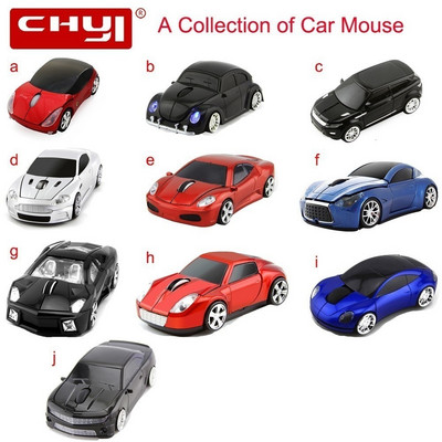 Нова офис мишка Cool Sports Car Wireless Mouse Mini 3D USB Optical Mause 1600DPI Ергономични геймърски мишки за мишки за лаптопи